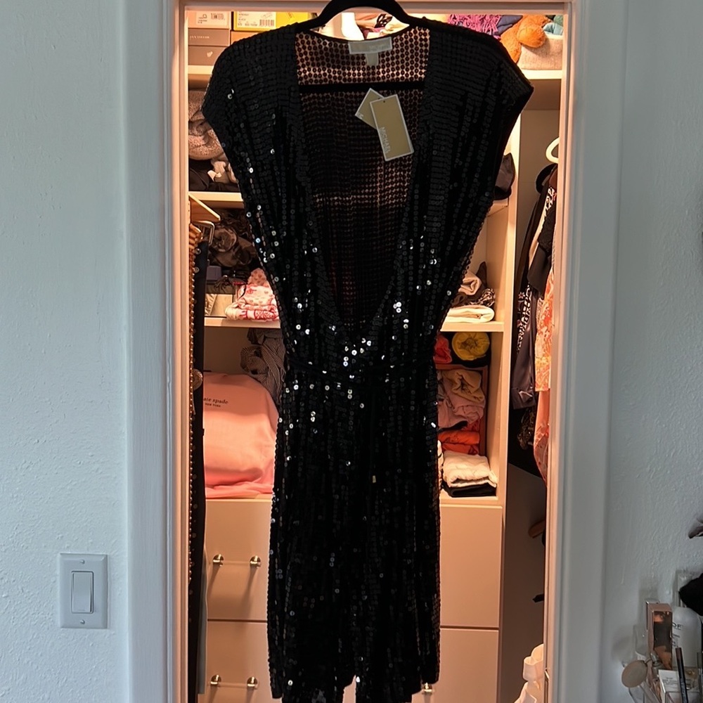 Michael Kors sexy little black wrap dress